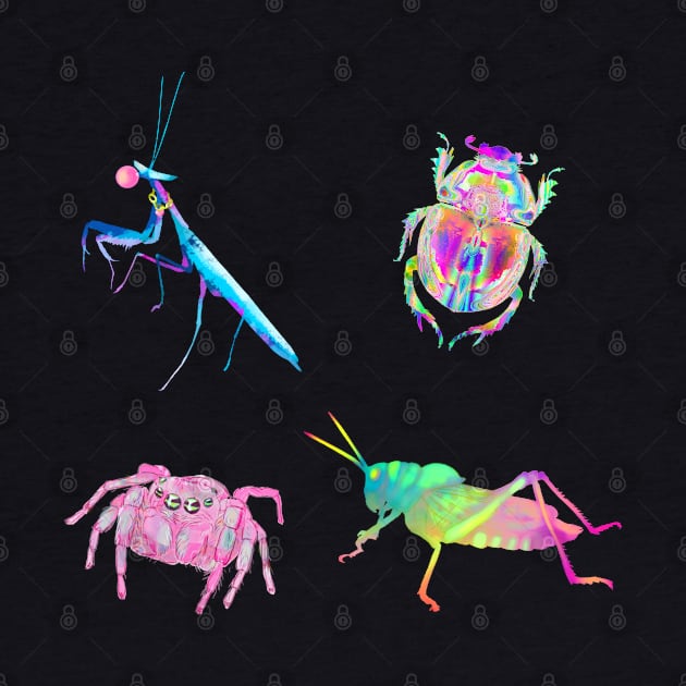 Rainbow Bugs Assortment by techno-mantis